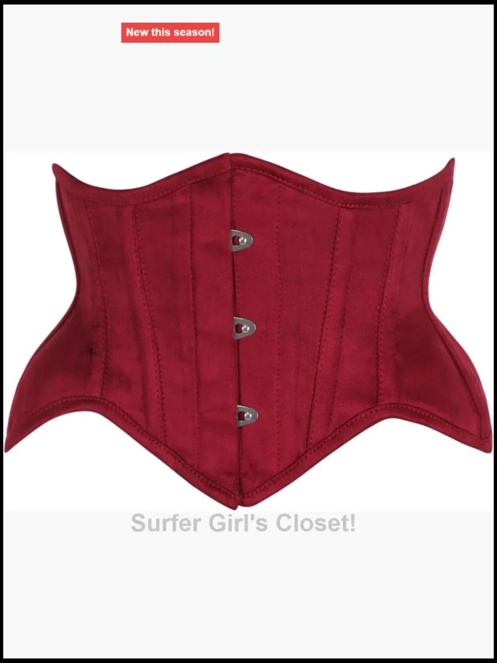 Suede Steel Boned Corset Mini Waist Cincher Top & Plus Size